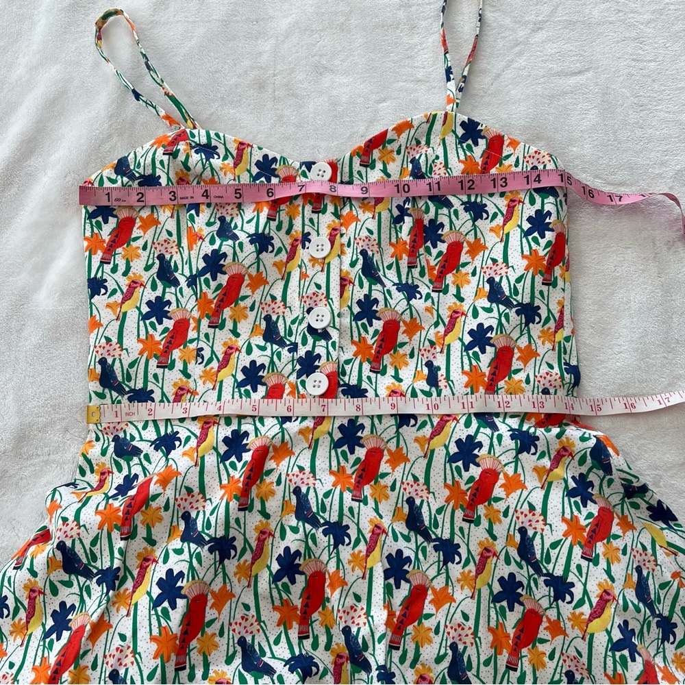 Alice + Olivia Nella Mini Dress in Bird Party - Picture 8 of 9